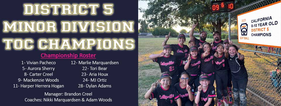Softball D5 TOC Champions