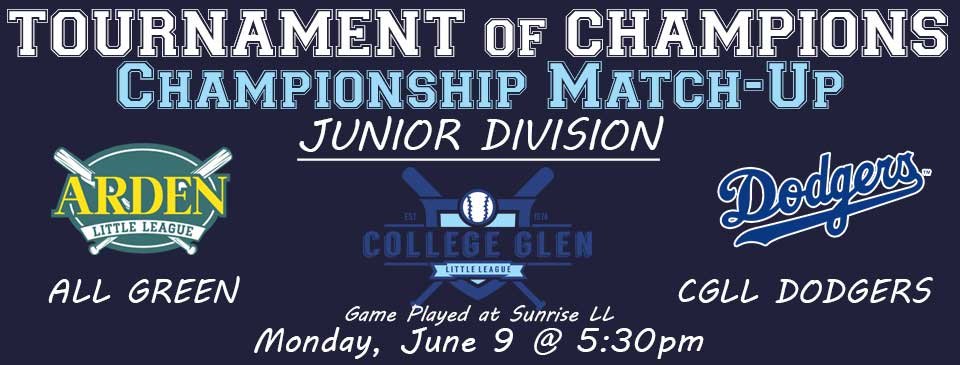 Junior TOC matchups